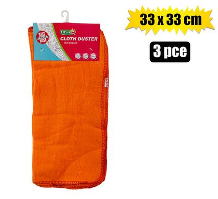 Cloth Duster Orange 3-Pack