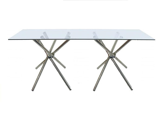 Table - Glass Rectangle 6 Seater