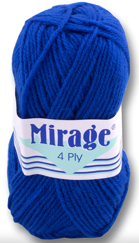 Mirage Wool - 4 Ply 25g (Royal)